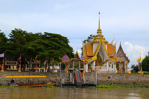 Bangkok : Excursion d&#039;une journée à Ayutthaya avec visite privée à bord d&#039;une longue queue