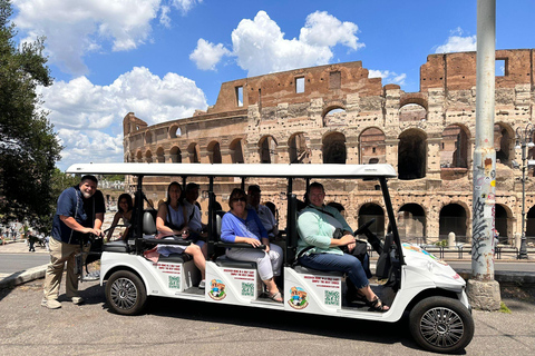 Rome: 4 hours Electric Golf Cart Tour with Custom Itinerary Rome 4 hours Golf cart Personalised tour with Private Pickup