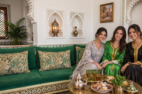 Marrakech: Moroccan Caftan Experience with Tea & Sweets