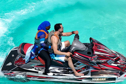 Nungwi/Kendwa: Jet Ski Adventure with Drone Footages Jet ski ride Without Drone Footage (Pickup Included)