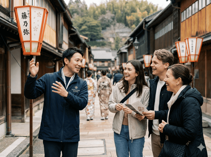 Kanazawa: tour privado de 4 horas: geishas, castillo y santuario secreto