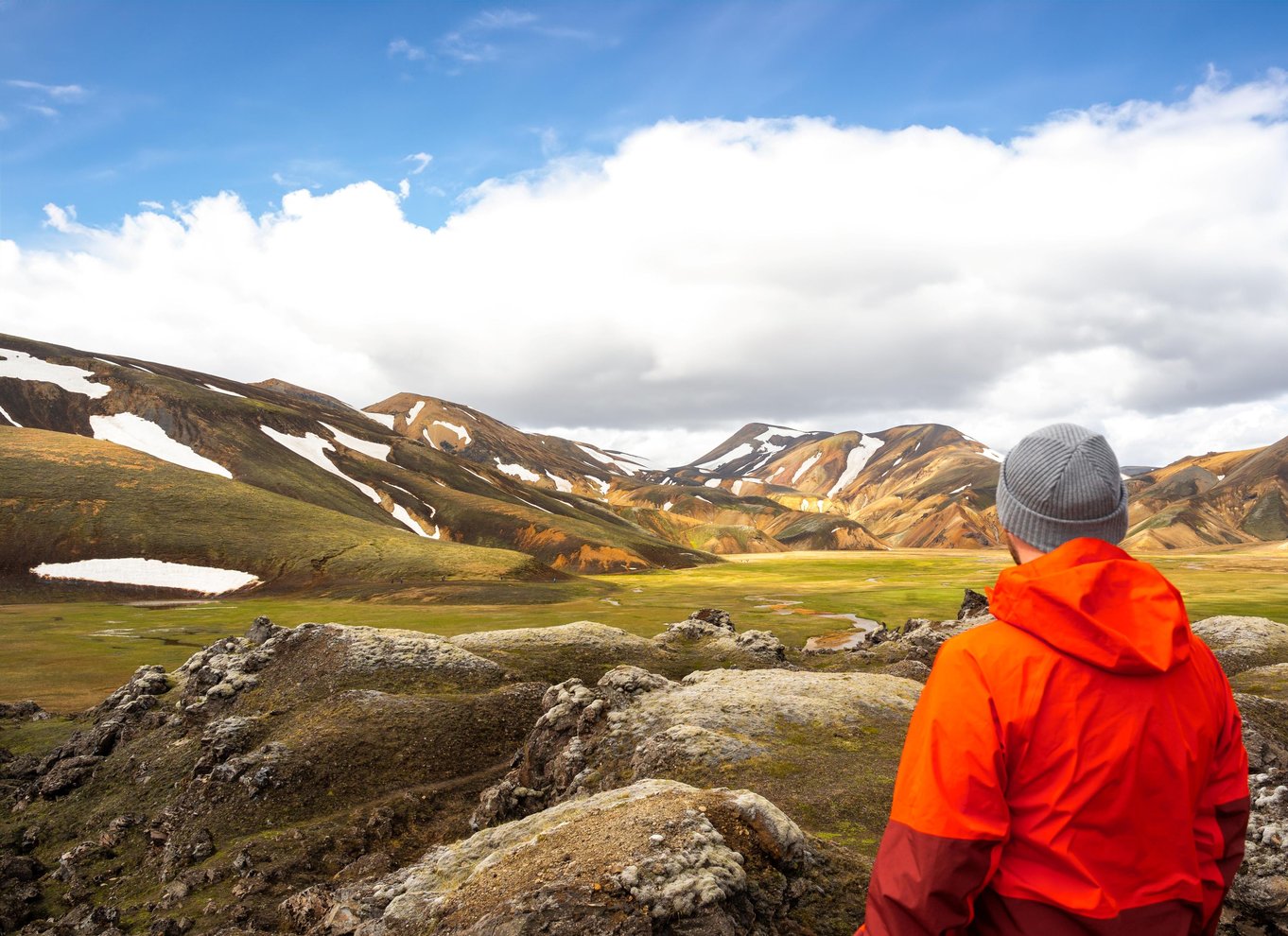 Reykjavik: Vandretur i højlandet ved Landmannalaugar og varme kilder