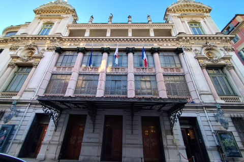 Nizza: tour della città in famiglia in bicicletta Taxi elettrico (4 posti)