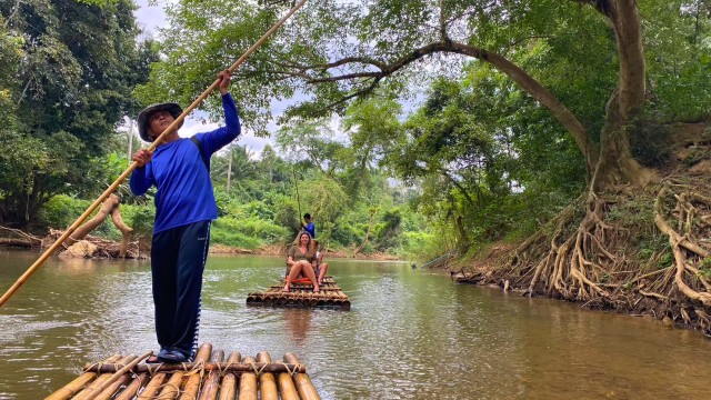 Krabi: Khaosok Jungle Walk, Bamboo Rafting, or Canoeing Tour