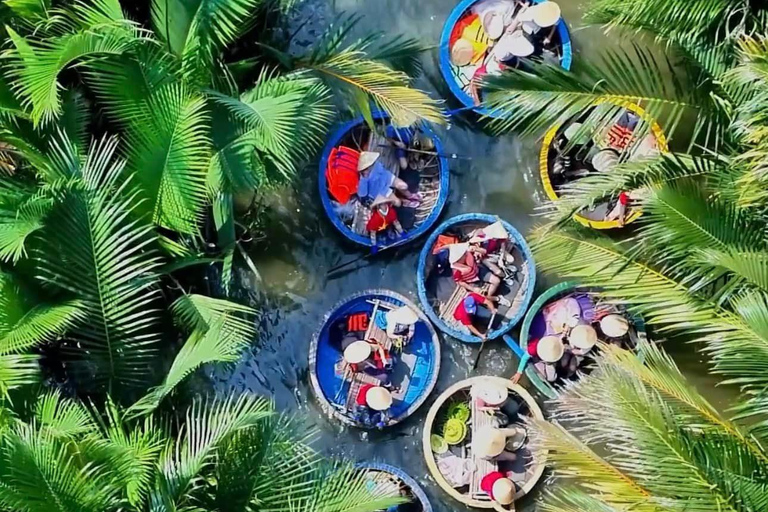 Da Nang/Hoi An: Tour in barca sul fiume del cocco e Festival delle LanterneAutista privato e auto