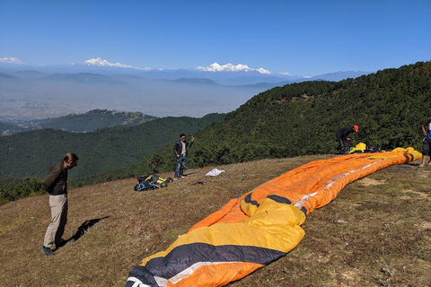 Paragliding in Kathmandu with hotel pickup and Drop From 80 kg to 90 kg weight