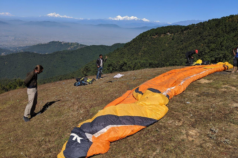 Paragliding in Kathmandu with hotel pickup and Drop From 80 kg to 90 kg weight