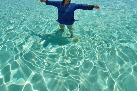 Isola della prigione e banco di sabbia della spiaggia di nakupenda