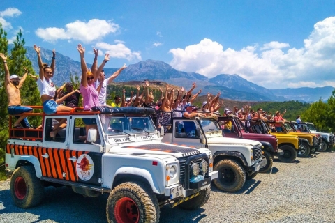 Desde Antalya: Safari de un día en jeep con almuerzo y traslado al hotel