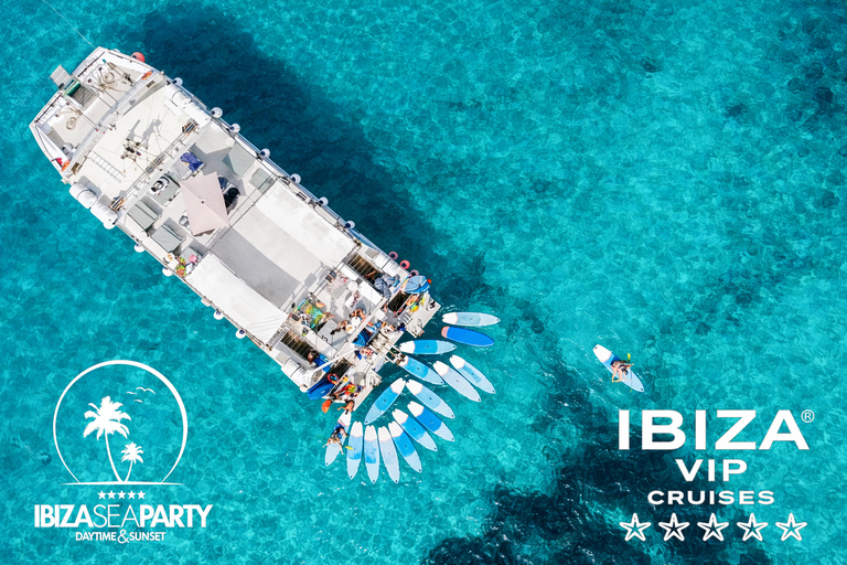 Ibiza: Formentera VIP Boat Paella, BBQ, OpenBar, DJ & Sunset BASIC TICKET with 5h Open Bar & Breakfast