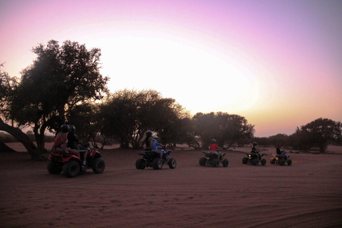 Agadir: Sunset Desert Quad Bike Tour with Tea & Pickup