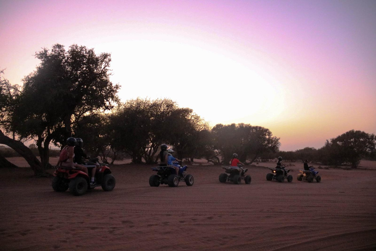 Agadir: Sunset Desert Quad Bike Tour with Tea & Pickup