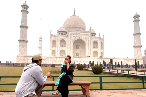 From Jaipur: Taj Mahal, Agra Fort & Baby Taj Private Tour Private Tour With Guide Driver Private Ac Car and Entry Fees