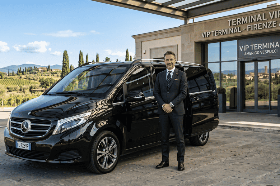 Privétransfer tussen vliegveld FLR en stadscentrum