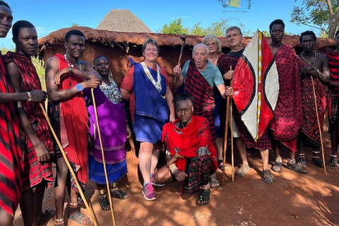 桑给巴尔：马赛村庄之旅和泻湖海龟游泳