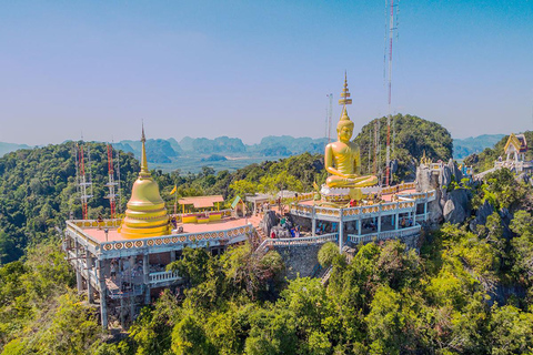 Krabi: Grotta della Tigre, sorgenti termali e tour della giungla della piscina di smeraldoKrabi: tour nella giungla della Grotta della Tigre, delle sorgenti termali e della Piscina