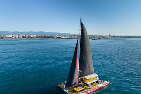 Cambrils: Catamaran Cruise with Drinks and BBQ Lunch Option Afternoon Cruise with Drinks