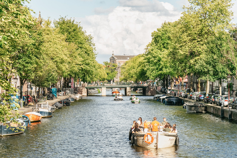 Amsterdam : Croisière en bateau ouvert avec option boissons illimitéesLieu de rendez-vous à la Maison d'Anne Frank sans boissons