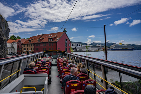 Bergen: Stadsrondleiding met hop-on-hop-off-bustour