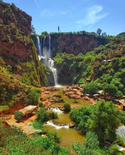 Depuis Marrakech : randonnée guidée et excursion en bateau aux cascades d'Ouzoud - trekking