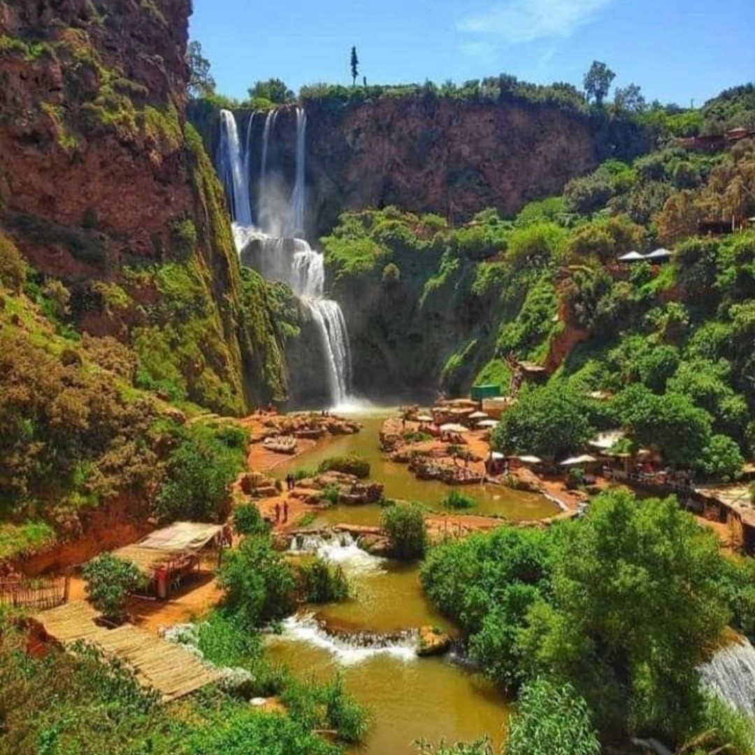 Depuis Marrakech : randonnée guidée et excursion en bateau aux cascades d'Ouzoud - trekking