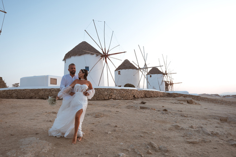 Sessão de fotos privada em Mykonos