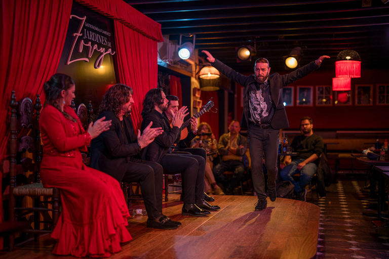 Granada: Flamenco Show with Dinner at Jardines de Zoraya Flamenco Show with Sabores de Andalucía Menú