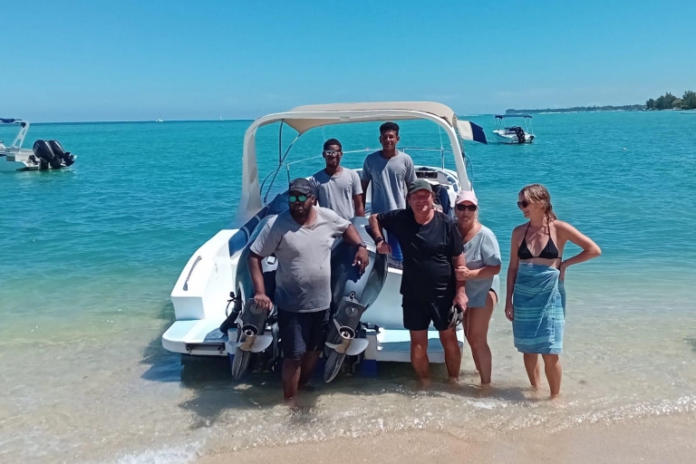 Inigualable excursión con delfines en la playa de La Preneuse , MauricioInigualable excursión con delfines en la playa de La Preneuse, Mauricio
