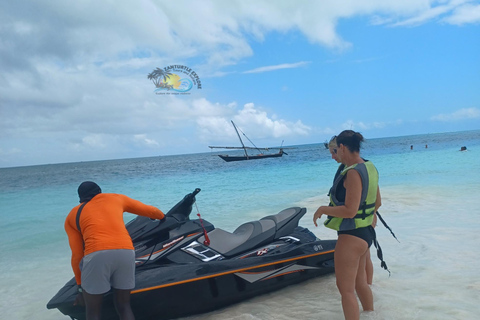 Nungwi/Kendwa: Jet Ski Adventure with Drone Footages Jet ski ride Without Drone Footage (Pickup Included)
