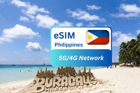 Boracay: Philippines Seamless eSIM Data Plan for Travelers 10G/30 Days