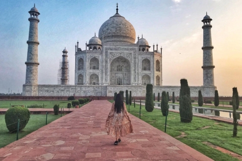 Visite privée du Taj Mahal et du Fort d'Agra - lever du soleil ou excursion d'une journéeExcursion privée d'une journée au Taj Mahal et au Fort d'Agra