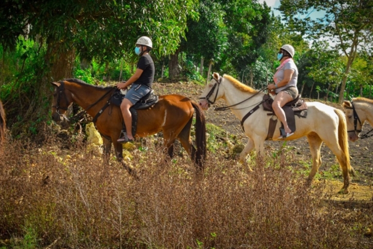 Punta cana: 3 tours zip line, buggy en paardrijden.Volledige dag 3 in 1: zipline, buggy en paardrijden.