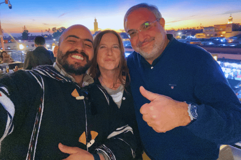 Marrakech Medina Night Tour with Rooftop Dinner