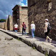 Do porto de Nápoles: excursão a pé guiada ou audioguia em Pompéia