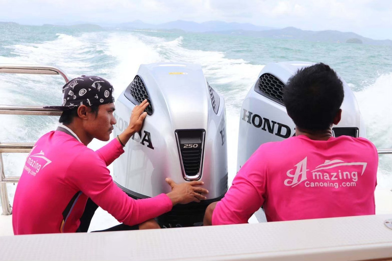 Desde Phuket: Excursión en lancha rápida por las islas Phi Phi y Khai