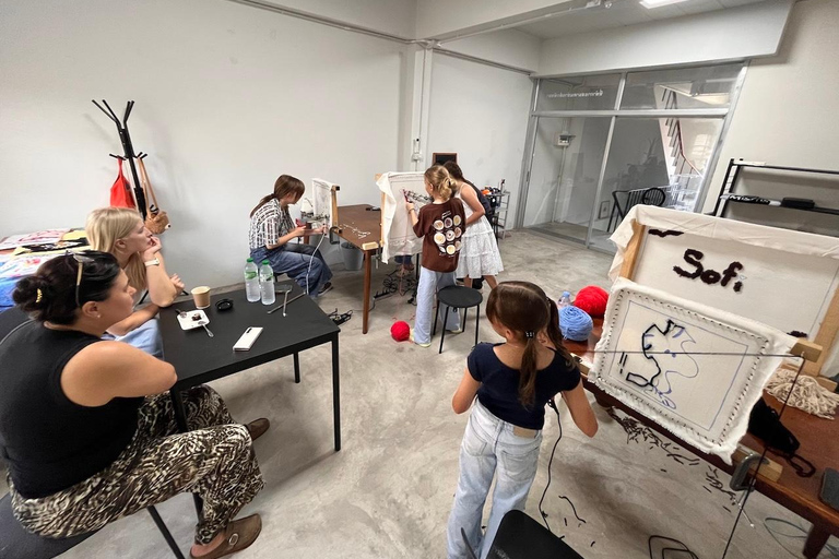 Pattaya: Rug Tufting Workshop at an Art Studio Café