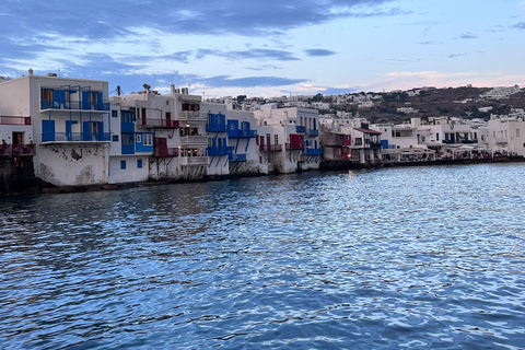 Mykonos: halbtägige Kreuzfahrt mit einem antiken Boot an der SüdküsteMykonos: Antikes Boot Halbtagestour Südstrände