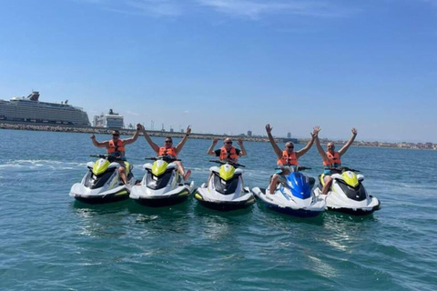 Valencia: Excursión en Moto de Agua + Paddle SurfValencia malvarrosa 30-minute Jet Ski Excursion