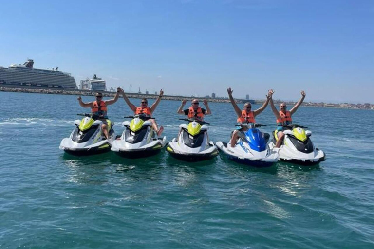 Valencia: Excursión en Moto de Agua + Paddle SurfValencia malvarrosa 30-minute Jet Ski Excursion