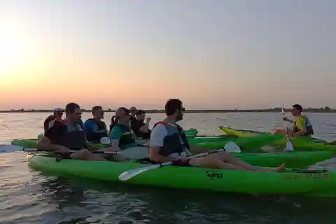Cavallino: Kajaktour bei Sonnenuntergang in der venezianischen Lagune
