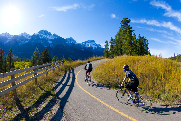 Passeio particular de bicicleta e caminhada: Banff a Johnston CanyonECycling e Trek Privados: Banff até Johnston Canyon