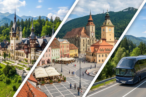 Bucharest Bran Castle, Peles Castle Brasov Old Town Day Tour Audio Guide Multiple Languages