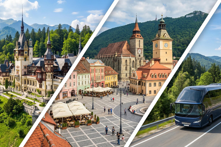 Bucharest Bran Castle, Peles Castle Brasov Old Town Day Tour Audio Guide Multiple Languages