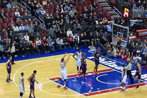 Philadelphia: Philadelphia 76ers Basketball Game Ticket Lower Baseline