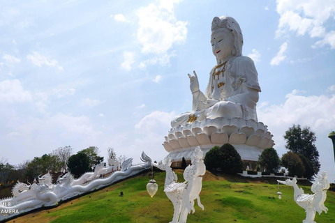 Chiang Rai : White & Blue temples and Emerald Bhudda story. Join Chaing Rai