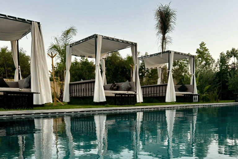 From Marrakesh: Pool Day Pass in Atlas Mountains with Lunch Refreshing Pool Escape: Enjoy Lunch and Easy Pickup