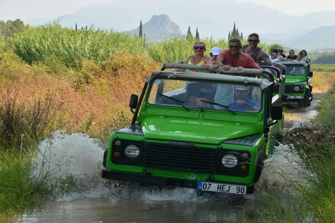 Antalya: Raft Tour with Lunch and Zipline/ATV or Jeep Option Rafting with Meeting Point