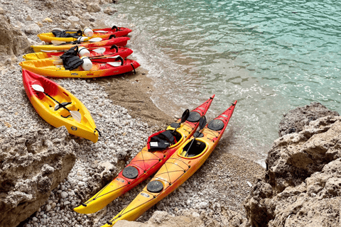 Ibiza: Sea Cave Tour with Guided Kayaking and Snorkeling Ibiza sea cave tour: guided kayaking and snorkeling route.