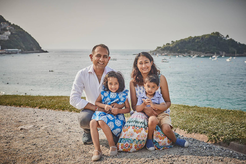 Professionele fotoshoot tijdens een bezoek aan San SebastiánProfessionele fotoshoot in San Sebastián (Pivate tour)