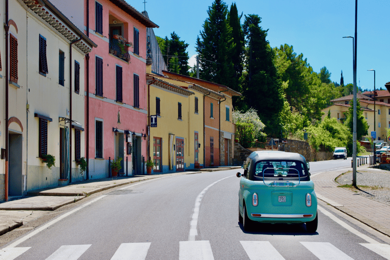 Florence: Chianti Fiat E-Car Tour with Wine Tasting & Lunch Topolino E-Car – Double Driver